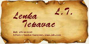 Lenka Tepavac vizit kartica